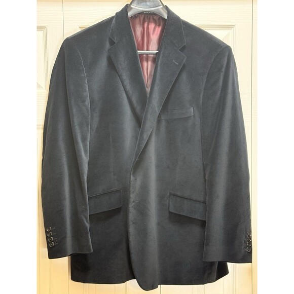 Black Men’s Velvet Blazer 46R J Ferrar￼ - Picture 1 of 7